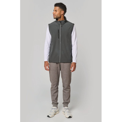 UNISEX detachable sleeves softshell jacket